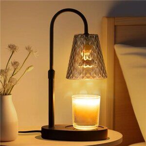 Candle Warmer Lamp Adjustable Height Light Timer Flameless Smokeless Home Decor
